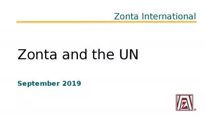 Zonta and the UN