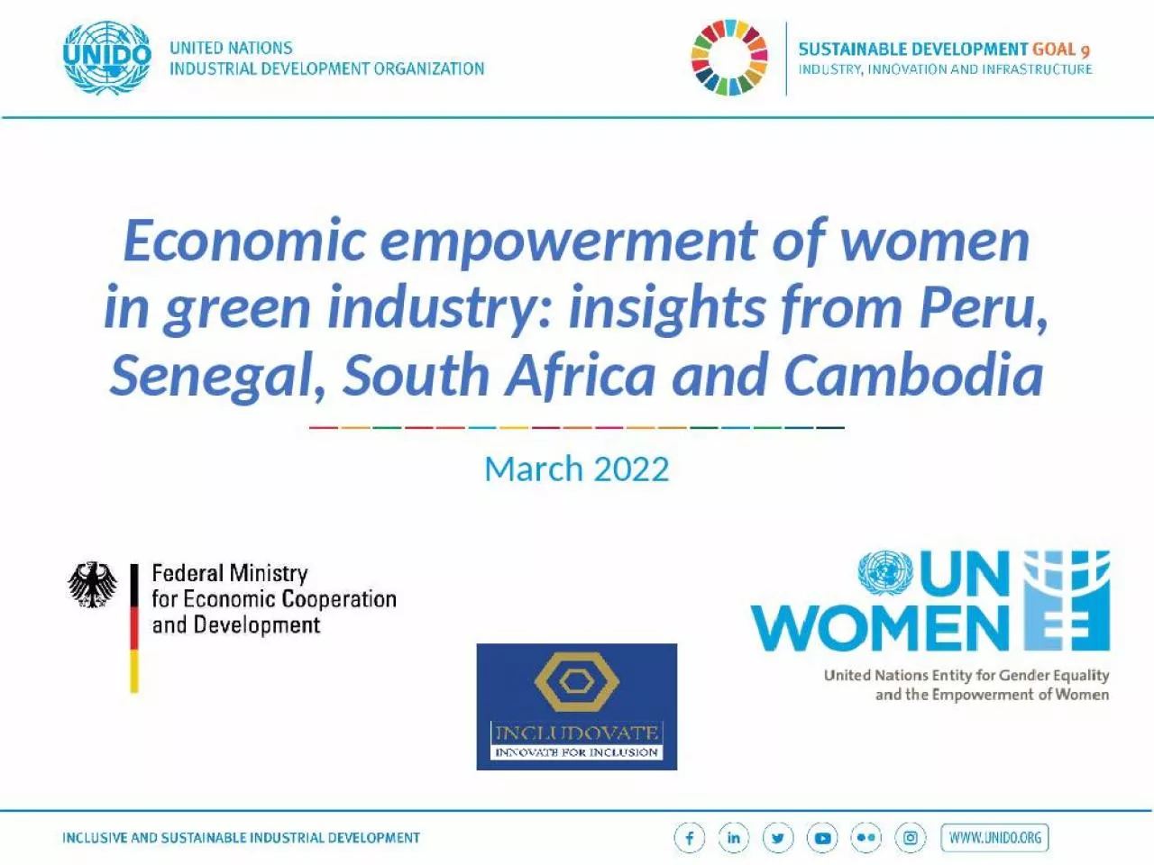 PPT-Economic empowerment of women in green industry: insights from Peru, Senegal, South Africa