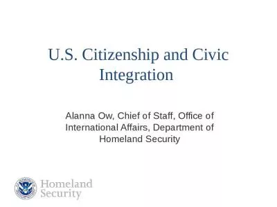 U.S. Citizenship and Civic Integration