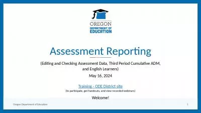 Assessment Reporting