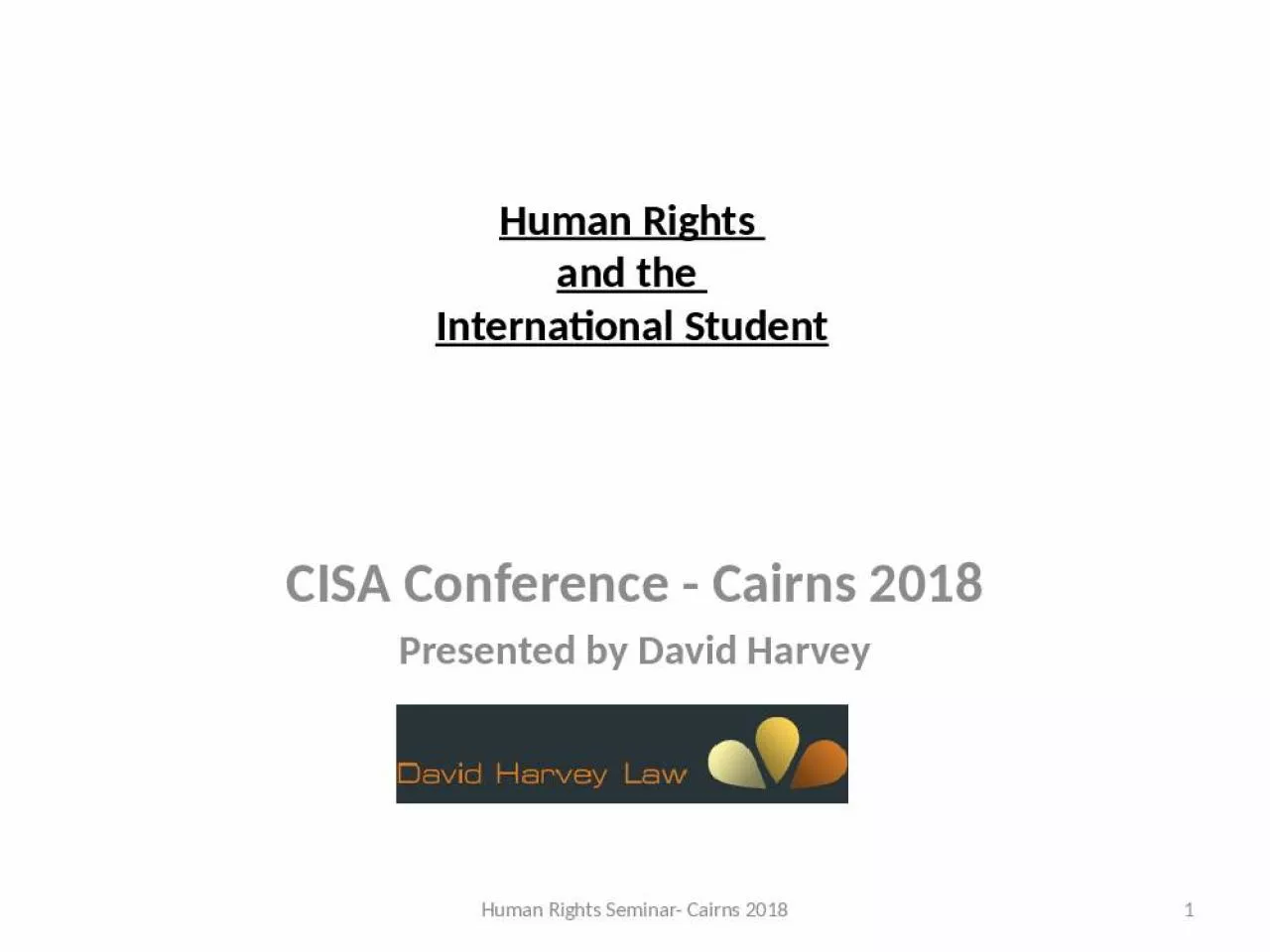 PPT-Human Rights and the International Student