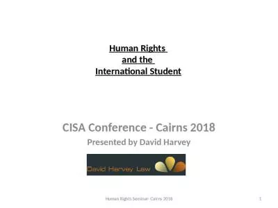 Human Rights  and the  International Student