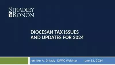 Diocesan tax issues  and updates for 2024