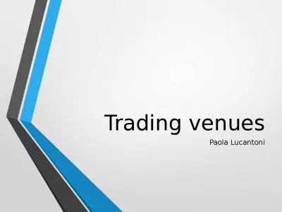 Trading venues