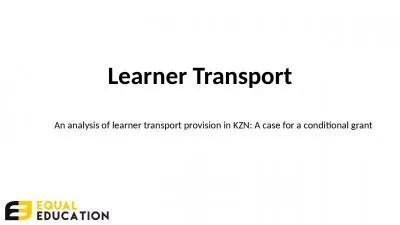 Learner Transport