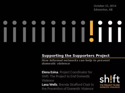 Supporting the Supporters Project