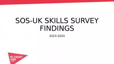 SOS-UK Skills Survey Findings