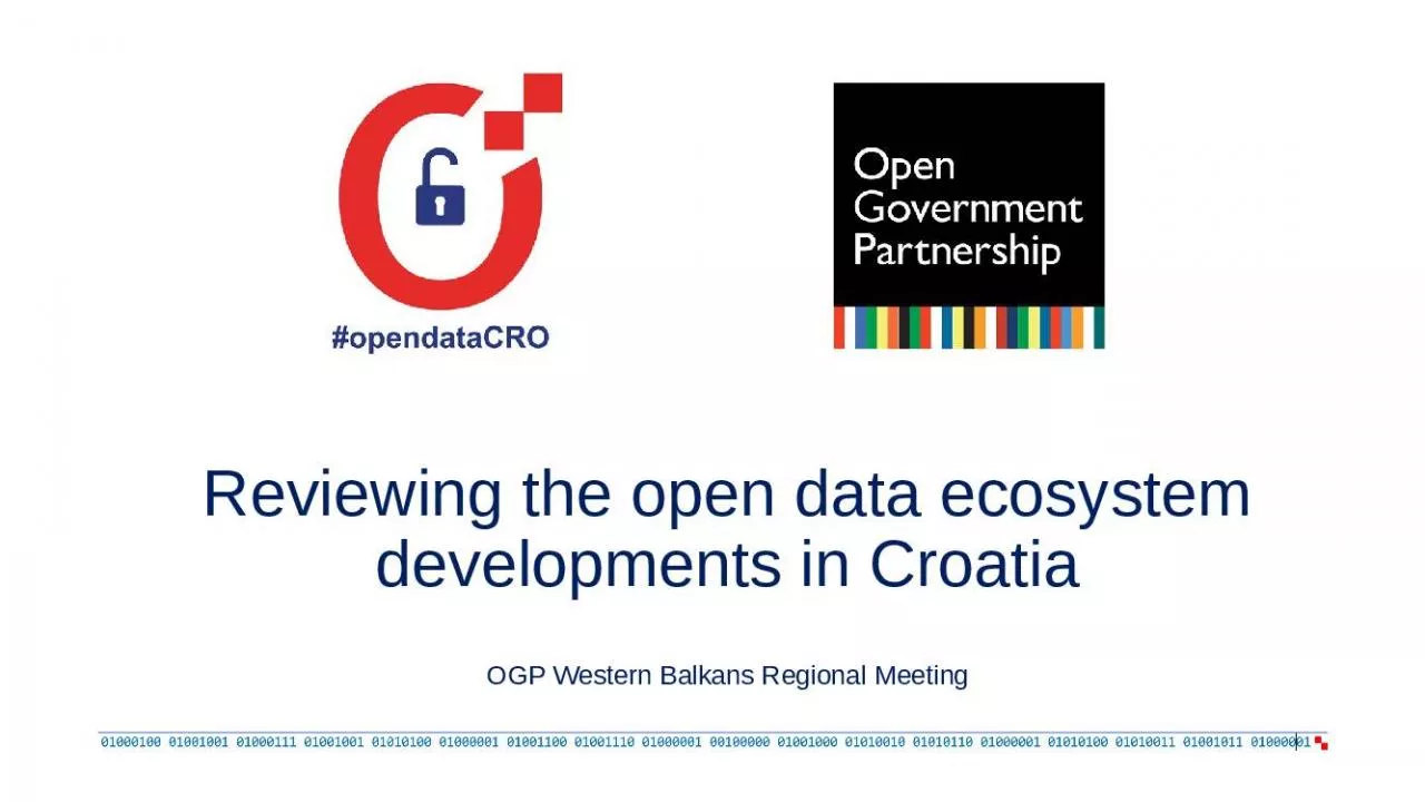 PPT-Reviewing the open data ecosystem developments in Croatia