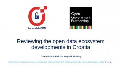 Reviewing the open data ecosystem developments in Croatia