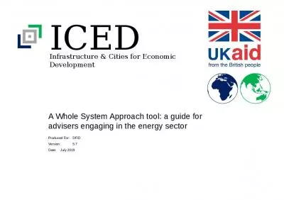 A Whole System Approach: a guide for advisers engaging in the energy sector in developing