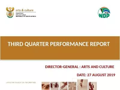 THIRD QUARTER PERFORMANCE REPORT