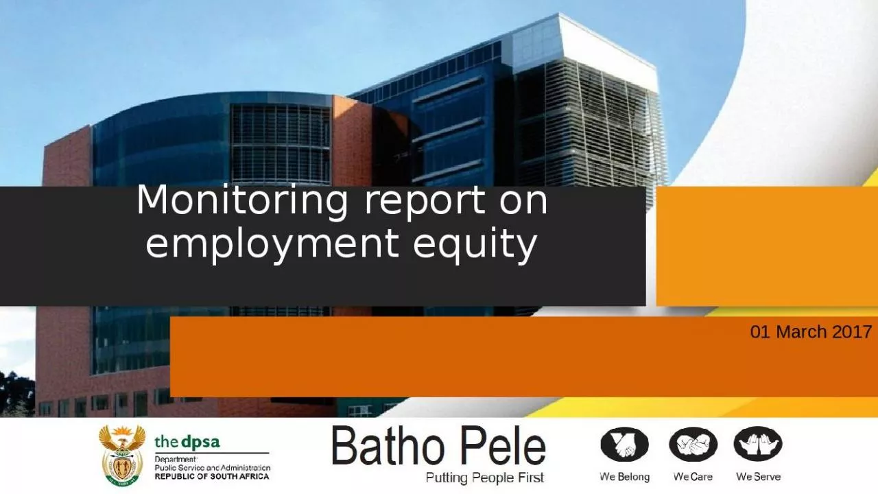 PPT-Monitoring report on employment equity