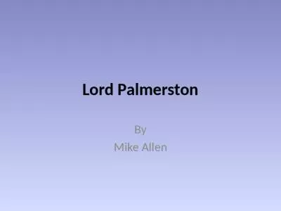 Lord Palmerston