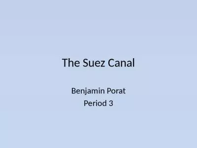 The Suez Canal