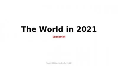 The World in 2021