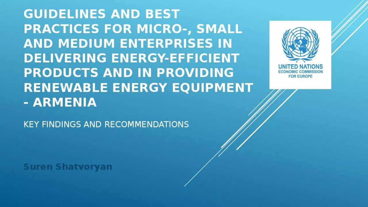 PPT-Guidelines and Best Practices for Micro-, Small and Medium Enterprises in Delivering Energy-Efficient