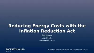 Reducing Energy Costs with the Inflation Reduction Act