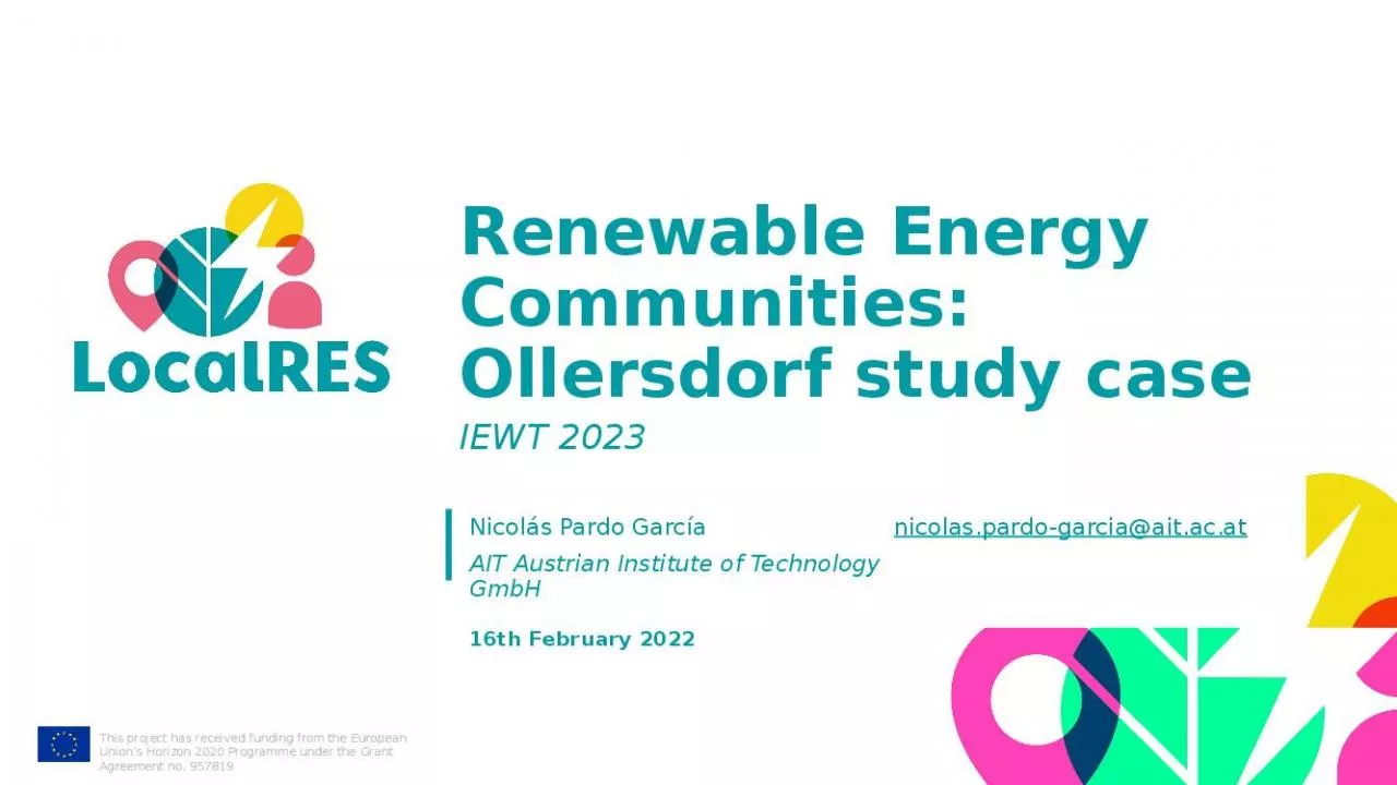 PPT-Renewable Energy Communities: Ollersdorf study case