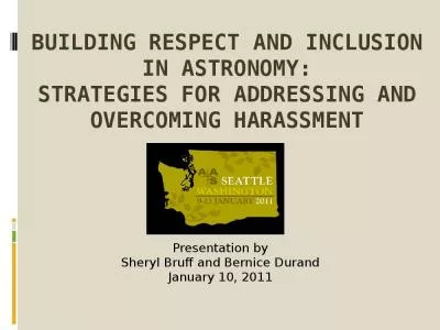 Building Respect and Inclusion in Astronomy: Strategies for Addressing and Overcoming Harassment