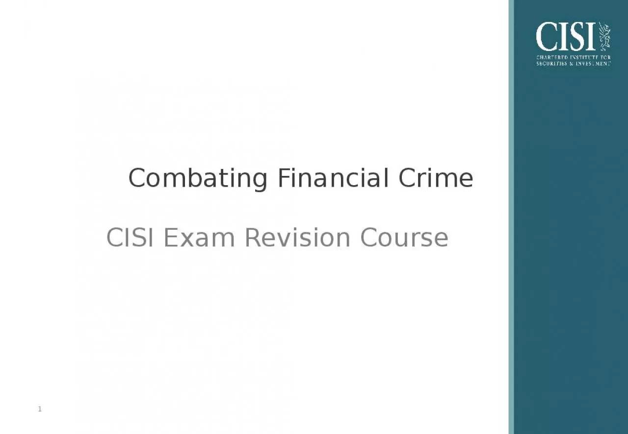 PPT-Combating Financial Crime