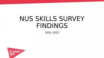 NUS Skills Survey Findings