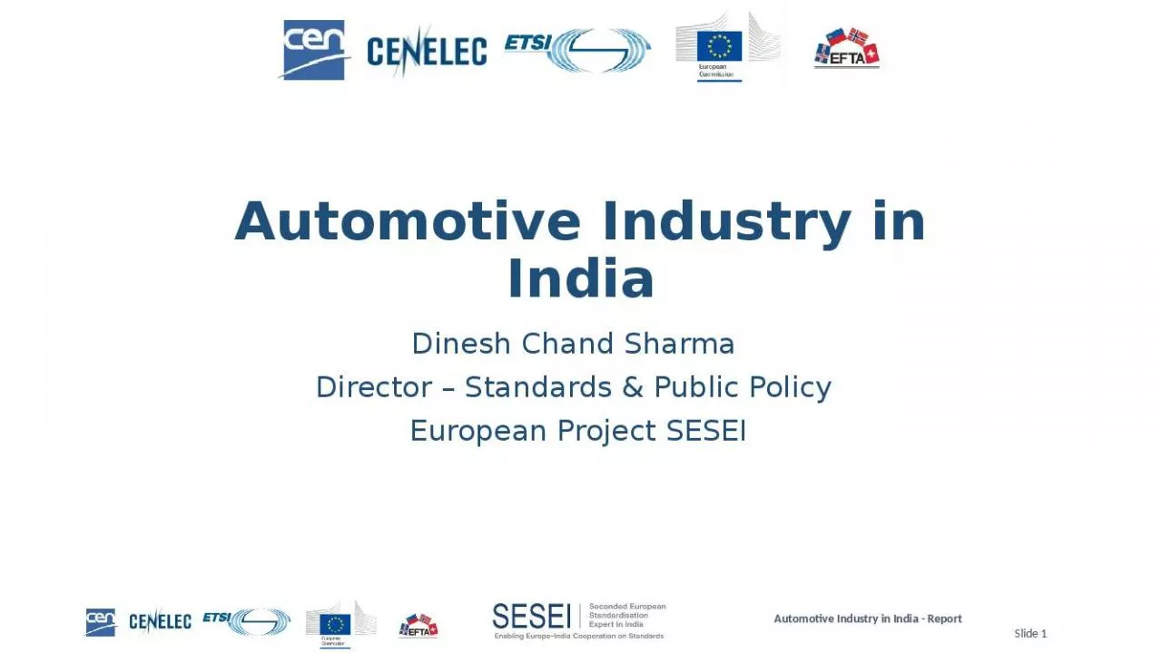 PPT-Automotive Industry in India