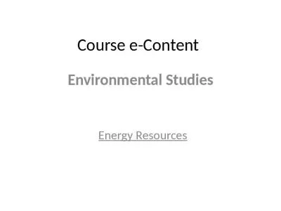 Course e-Content