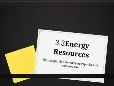 3.3Energy Resources