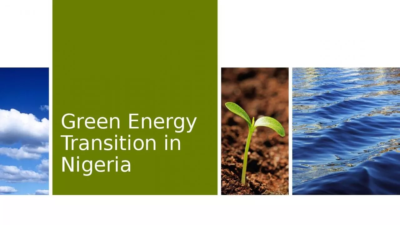 PPT-Green Energy Transition in Nigeria