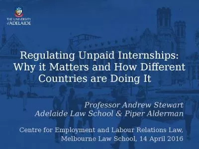 Regulating Unpaid Internships: Why it Matters and How Different Countries are Doing It