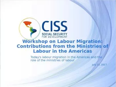 Workshop on Labour Migration: Contributions from the Ministries of Labour in the Americas