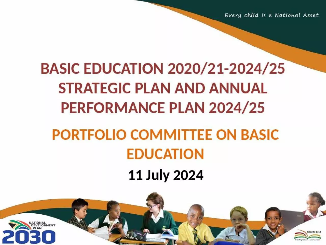 PPT-BASIC EDUCATION 2020/21-2024/25 STRATEGIC PLAN AND ANNUAL PERFORMANCE PLAN 2024/25