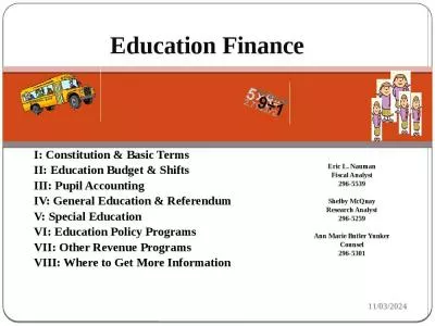 Education Finance