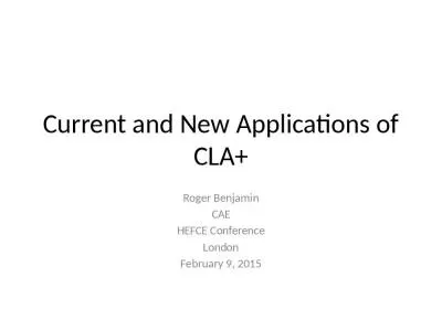 Current and New Applications of CLA+