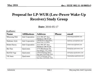 Proposal for LP-WUR (Low-Power Wake-Up Receiver) Study Group