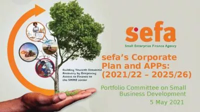 sefa s Corporate Plan and APPs:  (2021/22   2025/26)