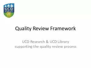 Quality Review Framework