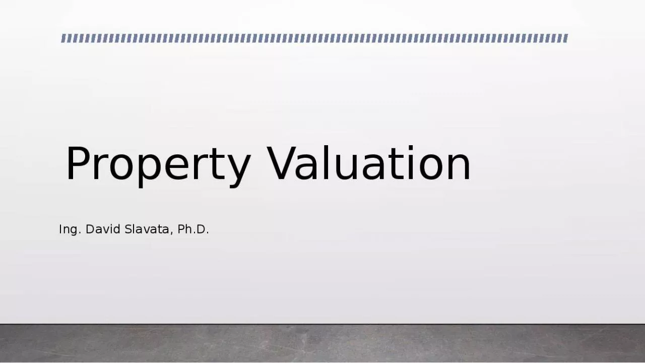 PPT-Property Valuation