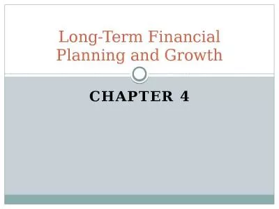 Long-Term Financial Planning and Growth