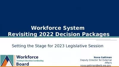 Workforce System  Revisiting 2022 Decision Packages