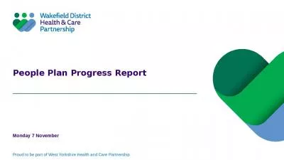 People Plan Progress Report