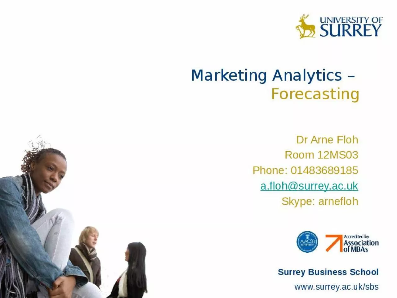 PPT-Marketing Analytics Forecasting