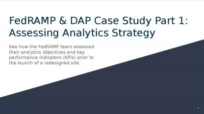 FedRAMP & DAP Case Study Part 1: Assessing Analytics Strategy