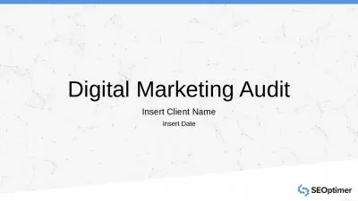 Digital Marketing Audit