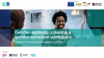 Gender auditing: creating a  gender-sensitive workplace