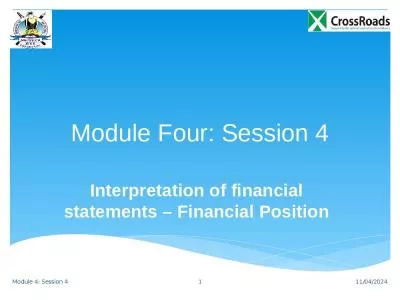 Module Four: Session 4