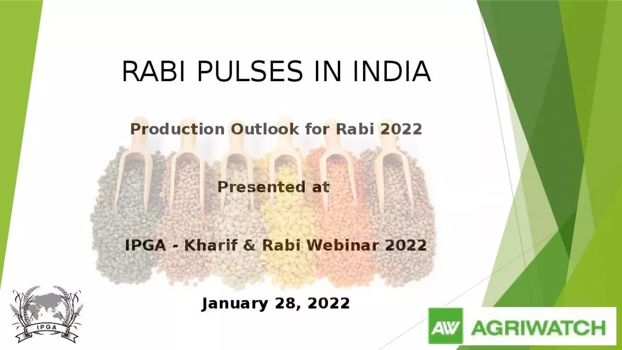 PPT-RABI PULSES IN INDIA