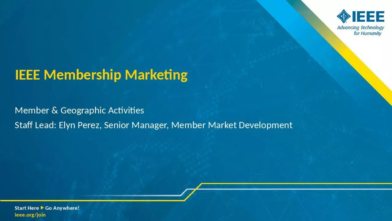 PPT-IEEE Membership Marketing