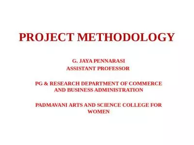 PROJECT METHODOLOGY