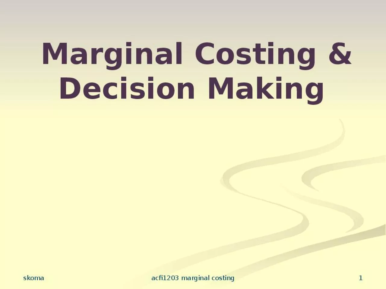 PPT-Marginal Costing (1)